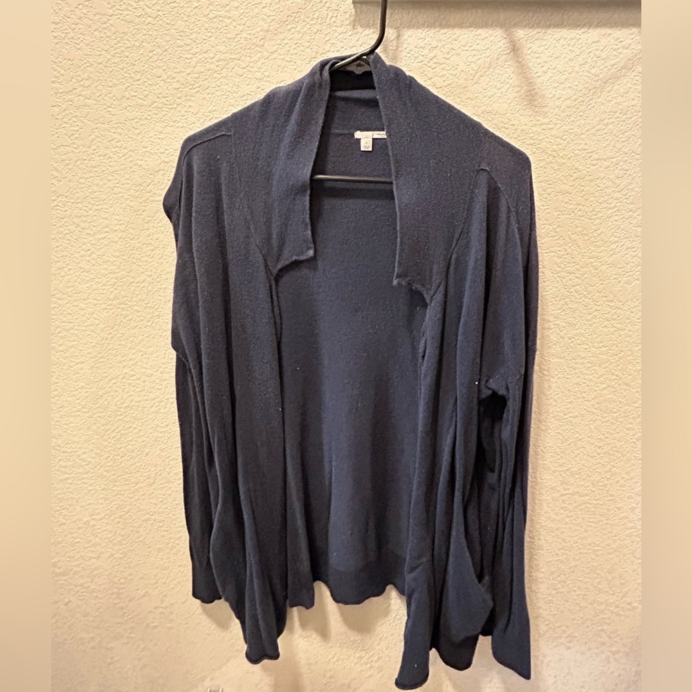 Navy Blue Cardigan Sweater‎